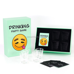 Custom Printing Paper Printing Adults Playing Group Drinking Party <strong>Drunk</strong> Family Couple <strong>Fun</strong> Card Games With 4 Shot Glasses - Product Image 2