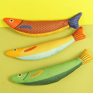 Gran oferta, juguetes de hierba gatera en forma de pez, muñeca de hierba gatera esponjosa realista, almohada interactiva para mascotas, juguete para masticar, morder, pez, gato, gatito - Product Image 3