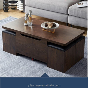 Vendita calda <span class=keywords><strong>Design</strong></span> moderno regolabile in legno tavolo da pranzo/tavolo da caffè con funzione di sollevamento sedie convertibili per uso di mobili per la casa