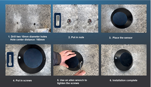 Dingtek DO202 Smart NB-IoT Lorawan Sensor de estacionamiento inalámbrico Material ABS Detector de vehículos IP Inalámbrico TCP Red Alarma exterior - Product Image 6