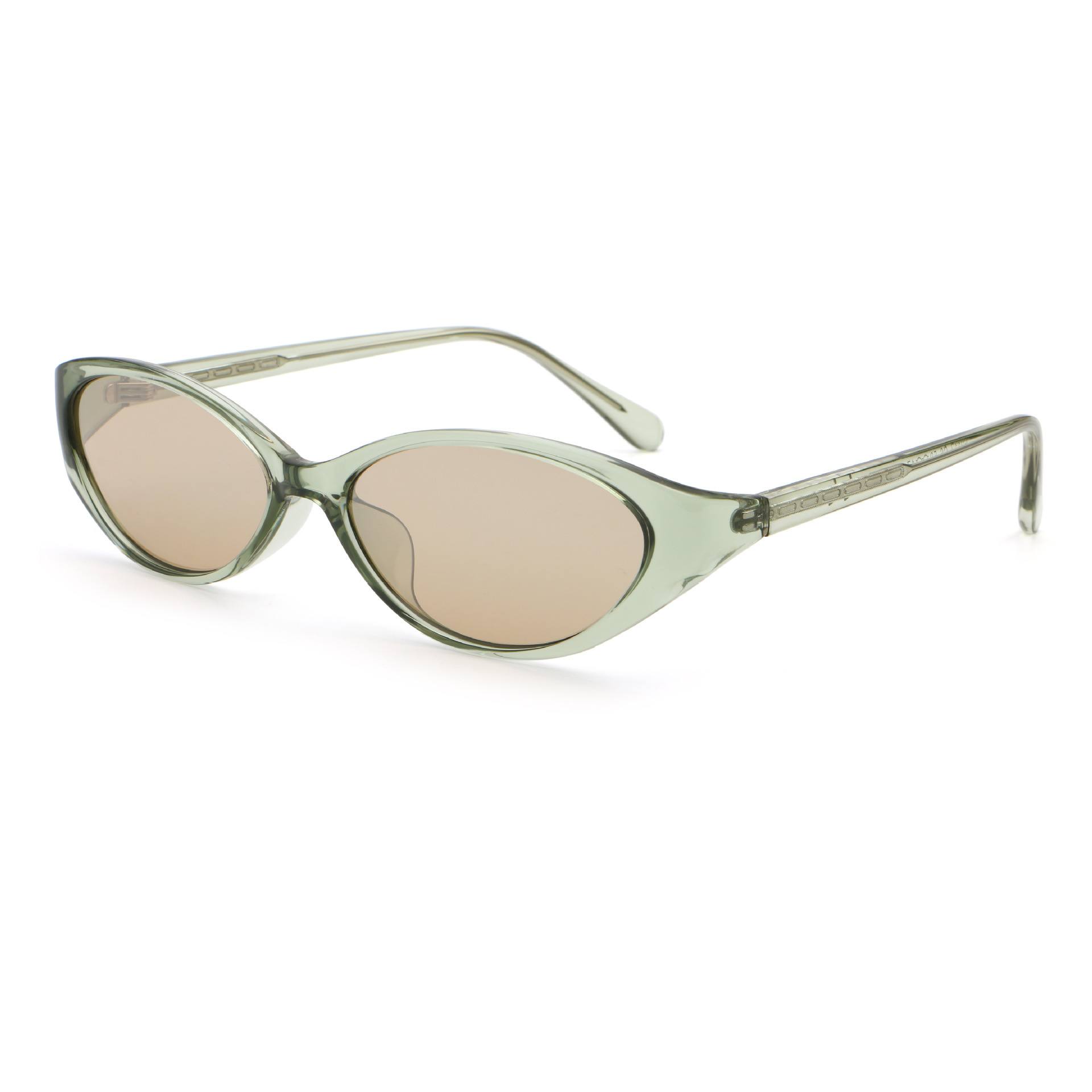 C6 bright green frame light tea