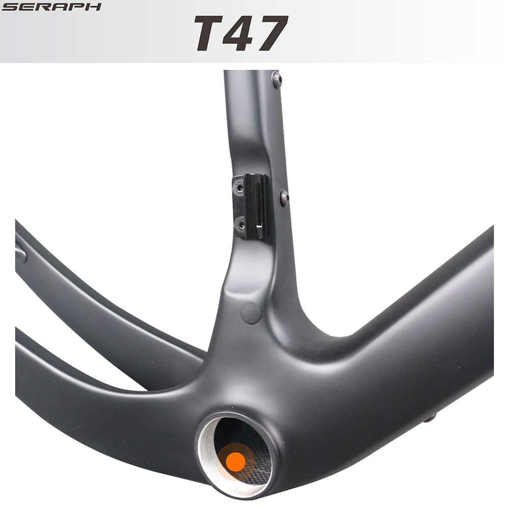 SERAPH Carbon frame Disc brake Gravel Bike Full Hidden Cable bicycle part Carbon Fiber T1000 T47 Max Tire 700X50C GR048