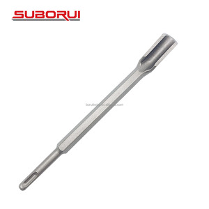 SUBORUI Set mata bor untuk dinding beton, Set mata bor palu Bohrer Plus pisau pahat bentuk U, pahat datar isi 4 buah - Product Image 4