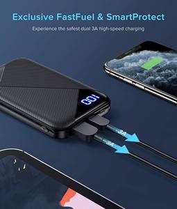 EAFU Portable Charger Pocket-size LED Display 6000mAh Power Bank With USB Type <strong>C</strong> <strong>Input</strong> <strong>Output</strong> 3A High-Speed Battery Pack - Product Image 6