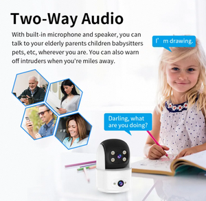 O-kam 2.4GHz WiFi Indoor Security Camera AI Humanoid Detection Night Vision SD Card Storage for Home Baby's Room CCTV <strong>Monitor</strong> - Product Image 5