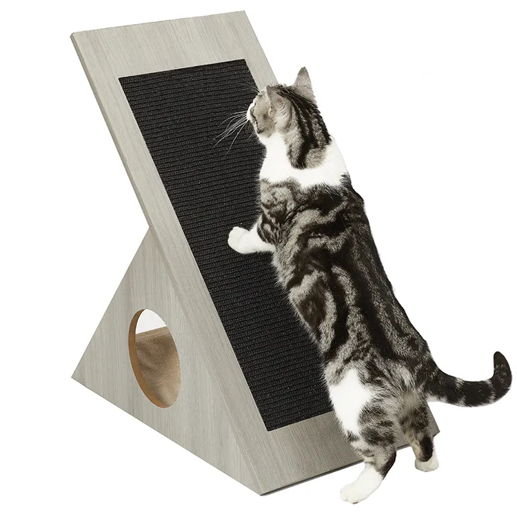 Когтеточка для кошек, Интерактивная картонная Когтеточка для кошек из сизаля, с наклонным дизайном, новый дизайн