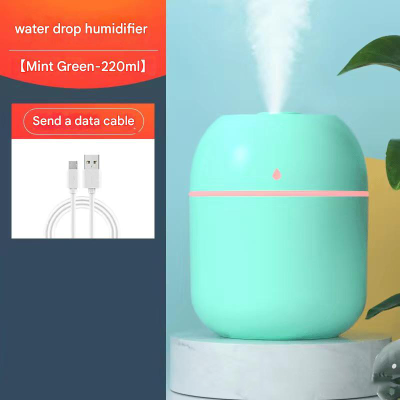 Gouttelettes d'eau verte