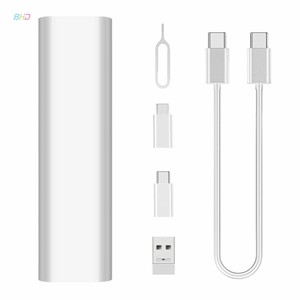 多USB Type-C微型充电适配器套件，带矩形迷你电子产品储物盒旅行箱 - Product Image 1