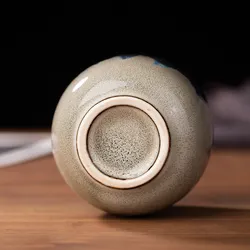 热卖4件套陶瓷手绘小浓缩咖啡杯烈酒品酒杯 (4种颜色) - Product Image 4