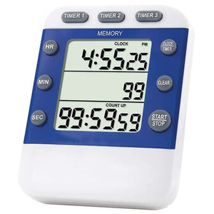 Silber Magnetic Count Down Elektronischer Countdown Digitaler Timer mit Sound clip für Labor 3 Tasten Einfach zu lesen - Product Image 4