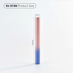 Gradient pink 2.5g Luxury ABS <strong>Slender</strong> Lipstick <strong>Tube</strong> Round Empty Refillable Lipstick Container With Custom Logo - Product Image 6