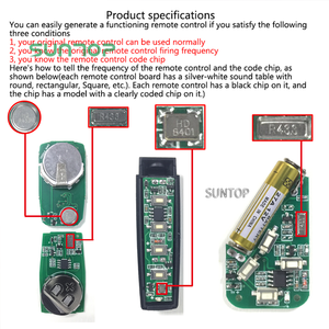 433.92 mhz universale 4 canali Clone telecomando senza fili duplicatore codice fisso di apprendimento del codice di supporto