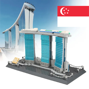 Wange Kids Architecture Building Block Set Marina Bay Sands Toy Architecture para jóvenes arquitectos-Icónico del mundo real inspirado - Product Image 3