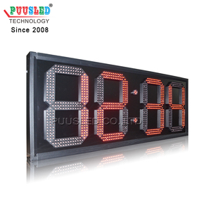 Große 15 Zoll wasserdichte LED-Wanduhr für den Außenbereich Timer 7-Segment-LED-Uhranzeige Digital Signage und Displays - Product Image 3