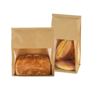 Bao bì nướng bánh mì nướng túi thực phẩm bao bì cửa sổ giấy kraft với bao bì kẹo trong suốt đứng lên túi niêm phong nhiệt CPP - Product Image 5