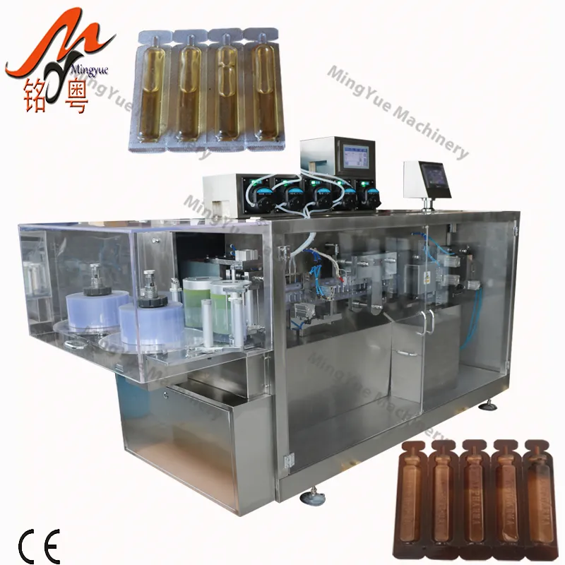Máquina de llenado de gotas oculares de botella de ampolla de PVC de plástico automático/Máquinas de sellado de llenado de aceite de oliva de Gel de energía de miel líquida