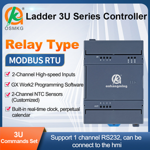 Oshangming Plc Controller di programmazione 4 ingresso 4 uscita relè PLC controllo del settore con RS232 Modbus Rtu per macchina imballatrice LED