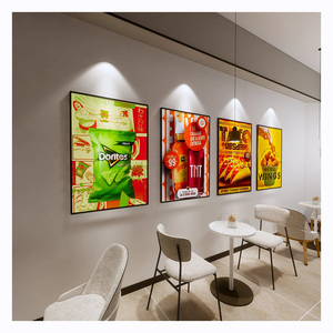 Custom Menu Led Light Box Sign Slim Poster Led Snap Display Led for for bar Restaurant Store Signs - Product Image 1