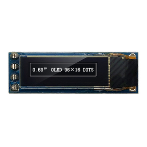 4-poliges 96x16 OLED-Anzeige modul 0,69 Zoll I2C IIC SSD1306 3V 5V kompatibel - Product Image 1