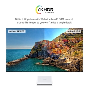 MECOOL KM2 Plus Android 11デュアルバンドWiFiスマートボイスTVボックス4GB 32GB、EUプラグ (白) - Product Image 4