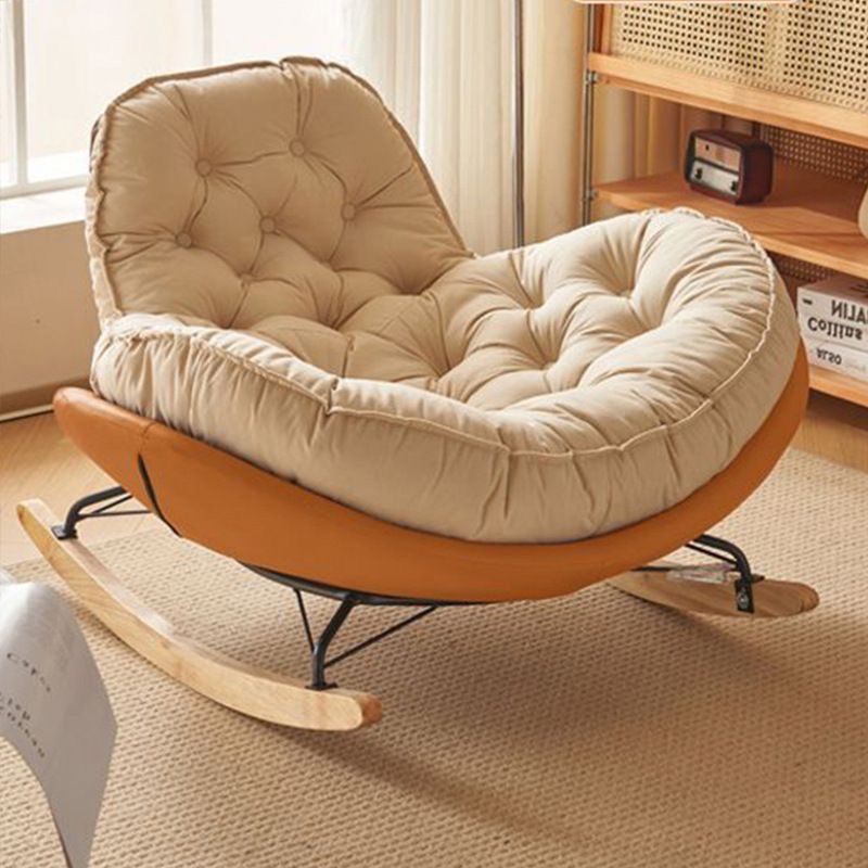 Emma Orange Extra Large en daim