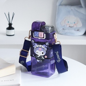 Sanrio cinmi <span class=keywords><strong>Cinamon</strong></span> plastik bardak taşınabilir karikatür çift içme saman fincan çocuk açık içme su ısıtıcısı