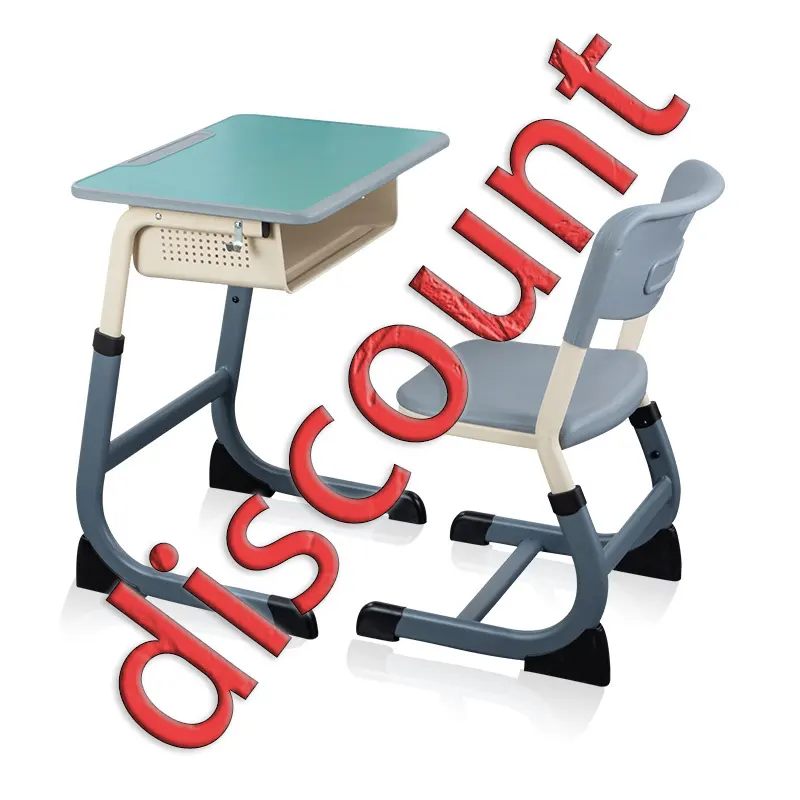 Wholesale Cheap Classroom Single Student school desk and chair table and chair primary school desk set school furniture