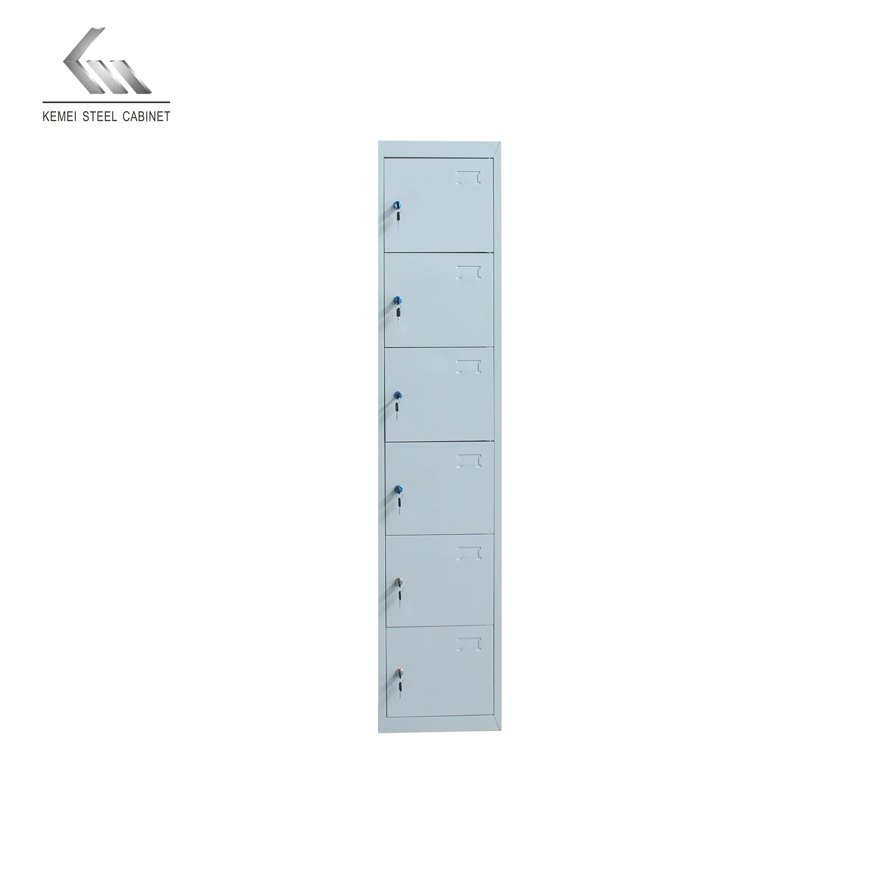 Commercial Custom Design Steel Line Furniture Metal Locker Cabinet 6 Doors For Gym Steel Commercial Clothes Storage Locker