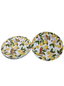 柠檬图案三聚氰胺餐盘日用餐盘 - Product Image 4