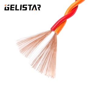 GELISTAR fabrika 2*84mm çekirdek RVS PVC bükümlü çift esnek kablo 0.5 0.75 1 1.5 2.5mm yangın elektrik bakır teller - Product Image 2