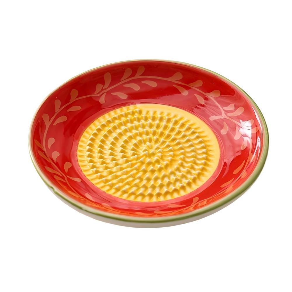 Red with orange