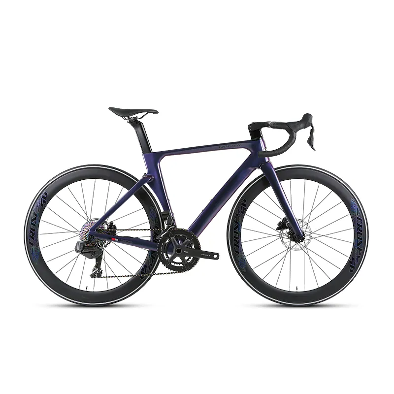 Nouvelle arrivée R12 vélo de route entièrement en carbone avec wheelTop sans fil EDS-2 * 13S changement de vitesse frein à disque hydraulique vélo de route de course