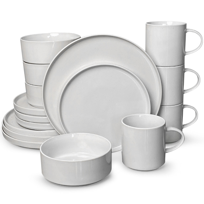 Poignée de tasse ronde blanche 1-16 têtes