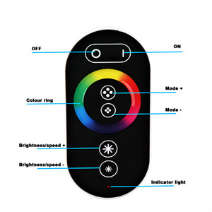 WS2811 LED koşu işık kontrolörü 2.4G RF dokunmatik uzaktan kumanda ile LED piksel SPI denetleyici WS2812B ile uyumlu - Product Image 5