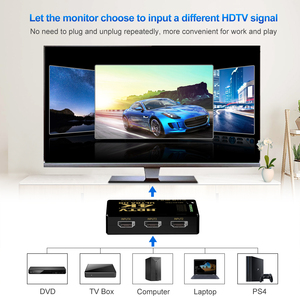 Mini 4K 5x1 HDTV Switch Splitter 5 en 1 Switcher Divisores y convertidores de video con selector remoto HDTV - Product Image 4