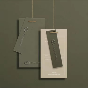 Eco-Friendly <strong>Custom</strong> Logo Embossed Hang <strong>Tag</strong> Art Paper Gift Jewelry Clothing <strong>String</strong> <strong>Tag</strong> - Product Image 4