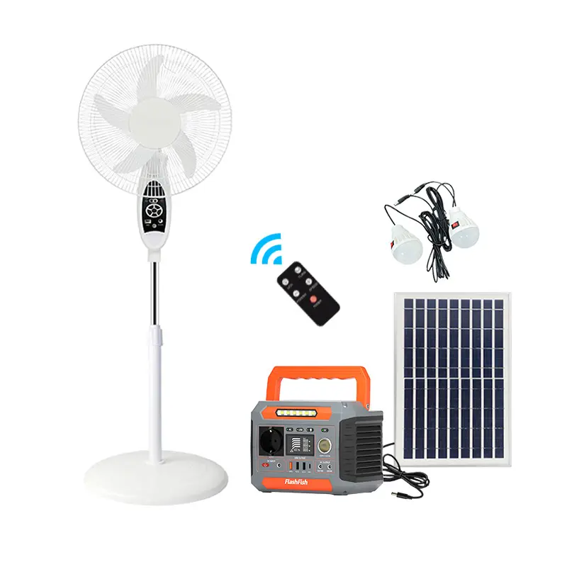 Hotsale in Africa generatore solare ventilatore con batteria a buon mercato di stoccaggio di energia all'aperto di riserva portatile di alimentazione per uso domestico