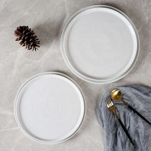 Customized Table <strong>Ware</strong> Dinnerware Sets Multiple 4 Size Options Ceramic Pizza Serving <strong>Plate</strong> for Hotel Restaurant - Product Image 1