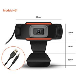 Cámara Web x11 720P con micrófono, enfoque automático, Mini HD, USB, sin unidad, Webcam - Product Image 1