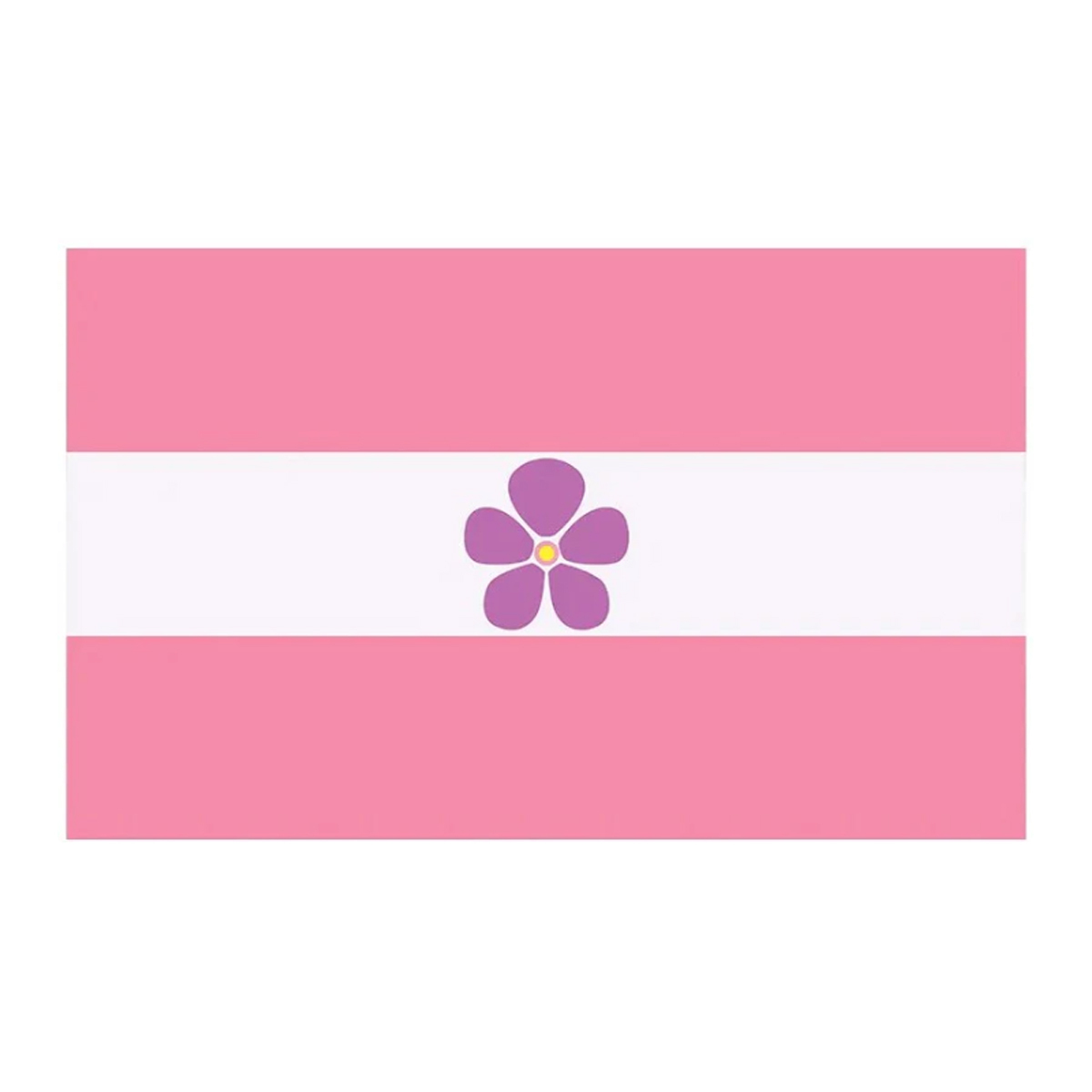 Lesbian Sapphic Flower 3x5 Flag