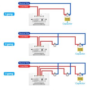 US/<strong>AU</strong> Tuya Smart Light Switch Wifi Smart Switch No Neutral for Smart Home Automation APP <strong>Remote</strong> Alexa Google Voice Control - Product Image 5