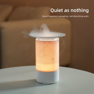 Özelleştirilmiş dağ filigran nemlendirici LED 7 renk degrade ışık bulut Mist Aromatherapist için taşınabilir hava nemlendirici ev - Product Image 2