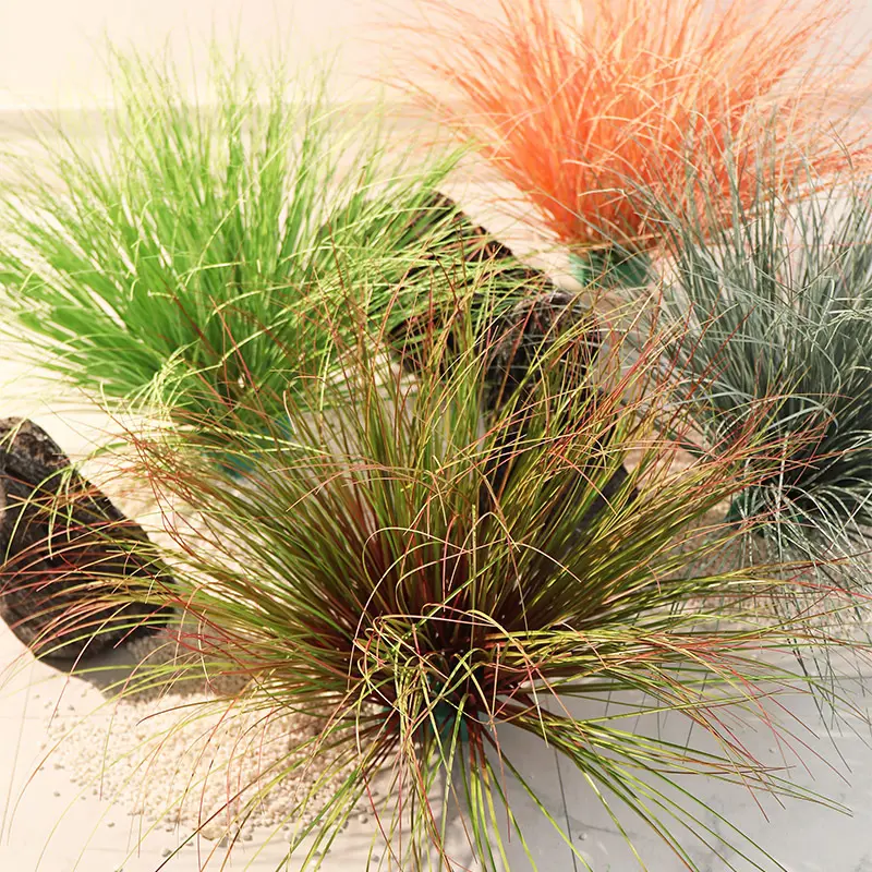Искусственные растения D247, искусственная луковая трава, пампасная трава, тростниковая трава для комнатных торговых центров, искусственные цветы, зеленое растение Dec
