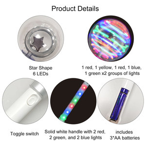 Quay Magic Ball Wand Inch <span class=keywords><strong>Led</strong></span> Quay Đồ Chơi Cho Trẻ Em Với Pin Bao Gồm Món Quà Tuyệt vời Ý Tưởng Cho Bé Trai Và Cô Gái Vui Vẻ Sinh Nhật - Product Image 6