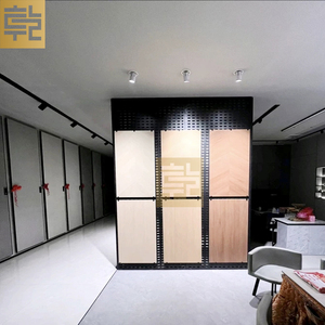 Thép đục lỗ tấm hiển thị giá liền mạch kim loại dọc sàn gạch với dày thẳng đứng mẫu hiển thị đứng - Product Image 3