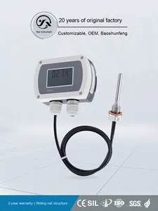Hochpräzise RS485-Schnittstelle Digital anzeige Temperatur transmitter Wand montage Design Anpassbarer ABS OEM ODM PT100-Sensor - Product Image 2