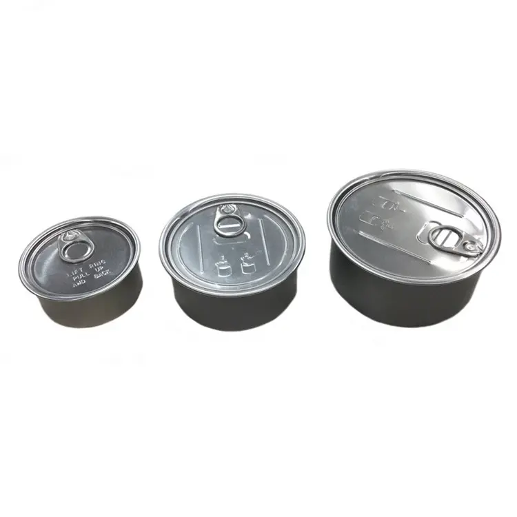 Food Grade Metal Ring Pull Tin Can 100ML 200ML 300ML Empty Tuna Fish Aluminum Tinplate Cans In Stock