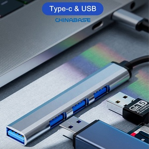 Listo para enviar 4 en 1 Multipuerto Tipo C Hub USB3.0 Convertidor multifunción Divisor Adaptador USB C HUB - Product Image 4