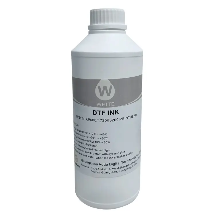 Tinta 공장 물-근거한 안료 잉크 Dtf 잉크 1000ml icc는 인쇄 기계를 Cmyk 백색 잉크 dtf를 제공합니다