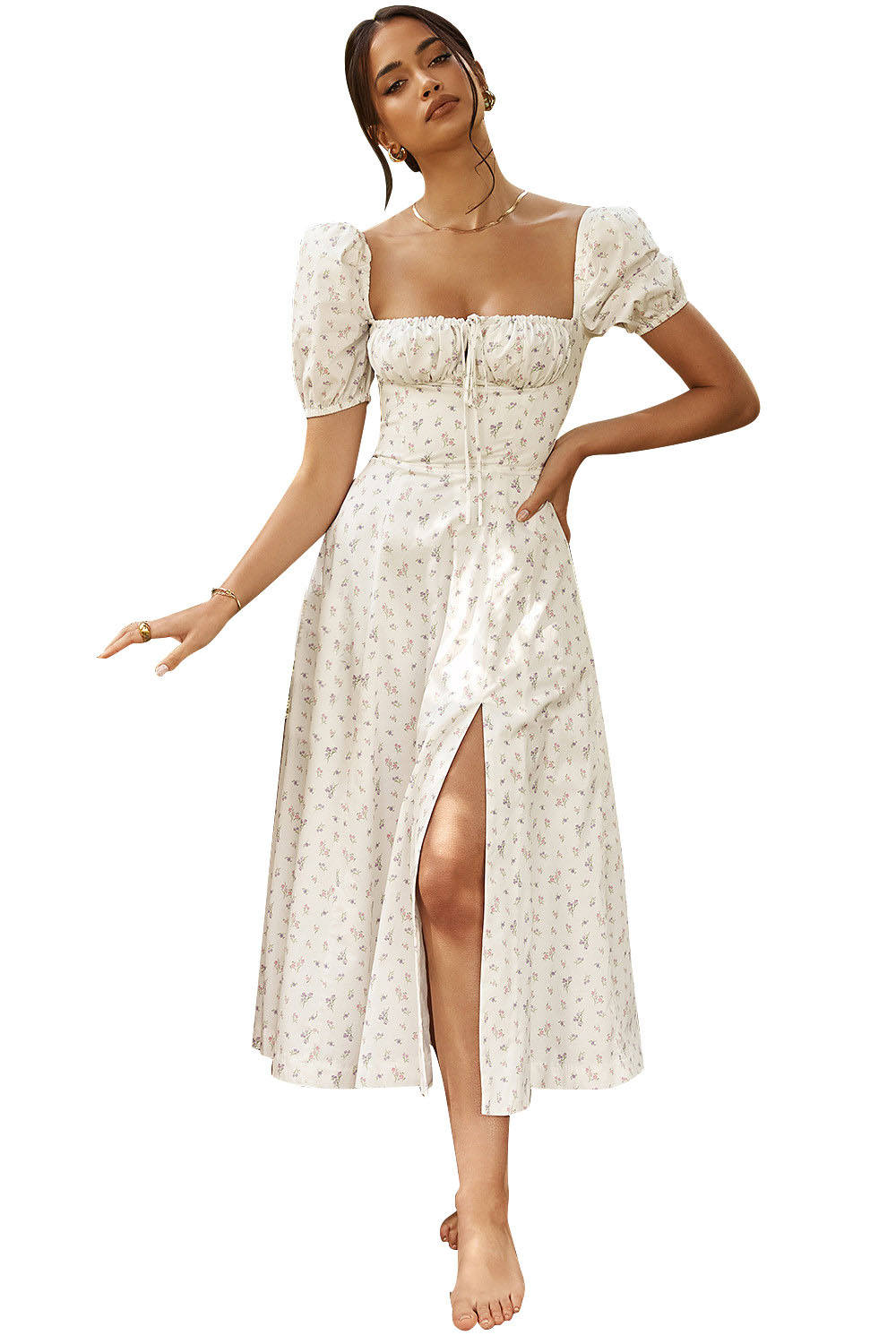 Small flower with white background